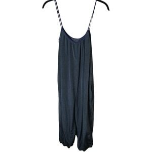 No. 6 Store Silk Jumper Jumpsuit Green Blue Patterned 100%  Silk Size 1 S Harem
